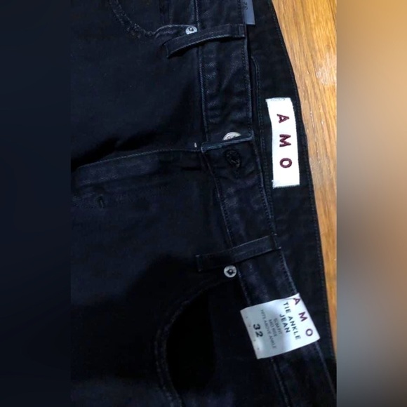 NWT 32 AMO The Ankle Jean in Black Magic - Picture 3 of 4